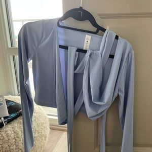 Balance Athletics Dancer Wrap Top in Zephyr